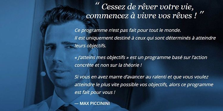 j atteins mes objectifs