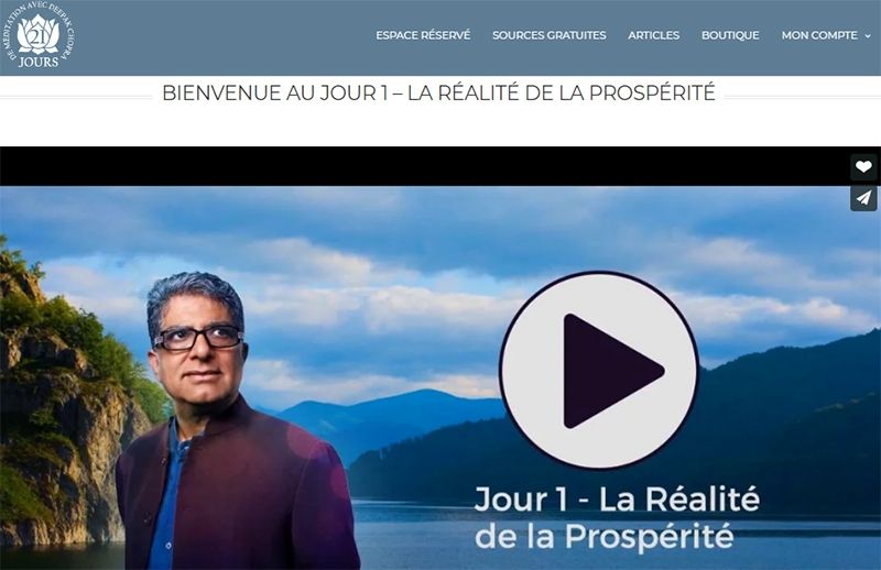 programme prosperite deepack chopra