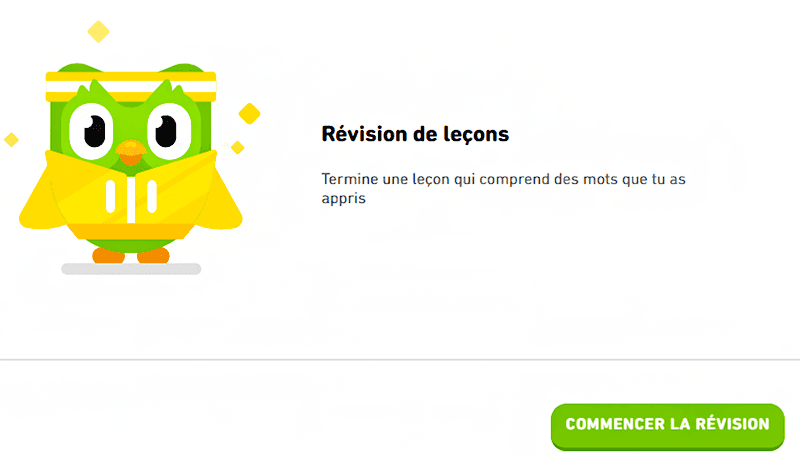 revision lecons apprises duolingo avis