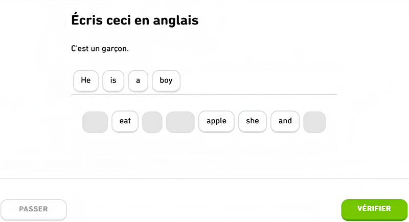 test niveau anglais dulingo avis