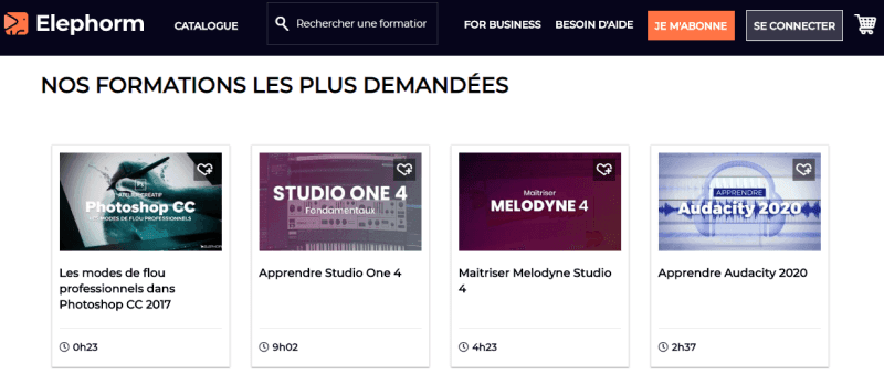 formations plus demandees elephorm avis