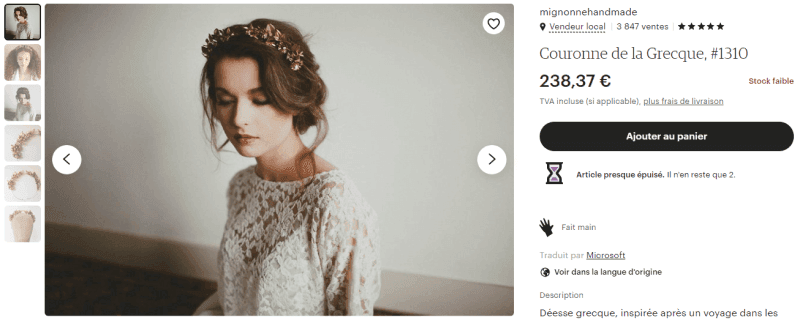 vitrine plateforme etsy avis