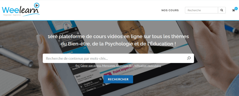 weelearn plateforme cours video avis