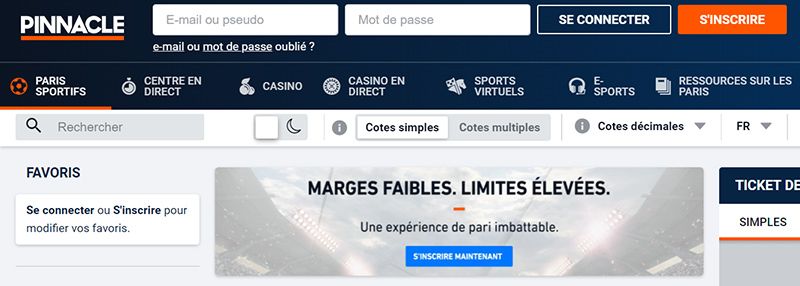 avis plateforme pinnacle paris sportifs