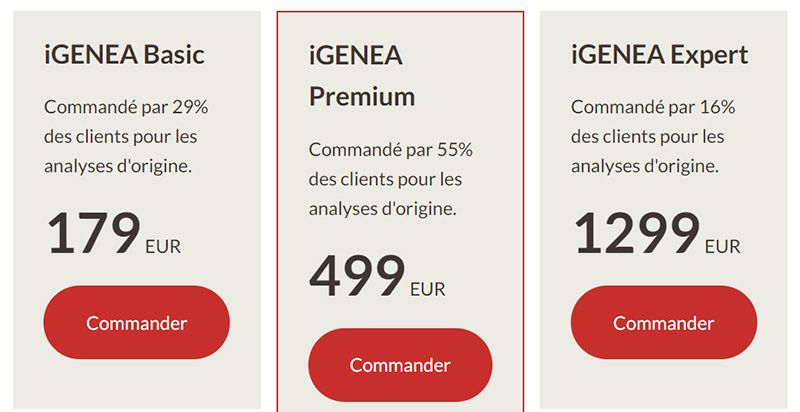 igenea tarifs avis