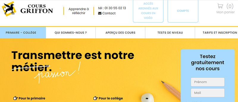 plateforme cours griffon avis