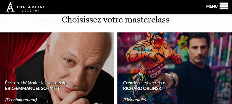 the artist academy plateforme avis