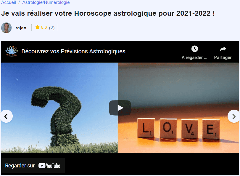 proposition offre astrologie spiritualite.com avis
